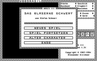 Gläserne Schwert (Das) atari screenshot